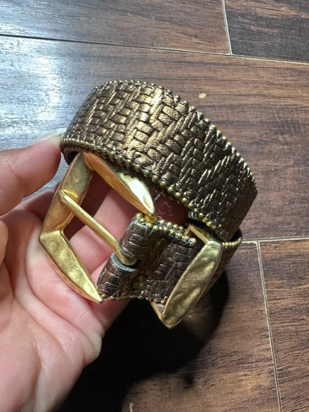 VTG Elite Century Canada Woven Gold Braided Belt